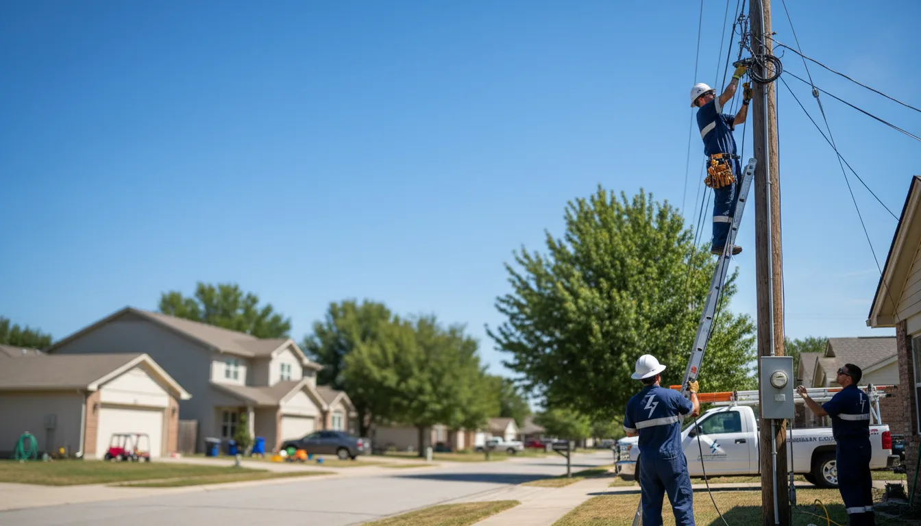 Residential electrician providing installation services in Carlsbad, TX